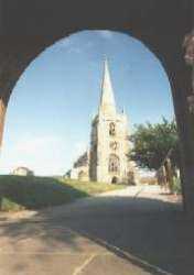 [St James Church from the memorial lych gate]